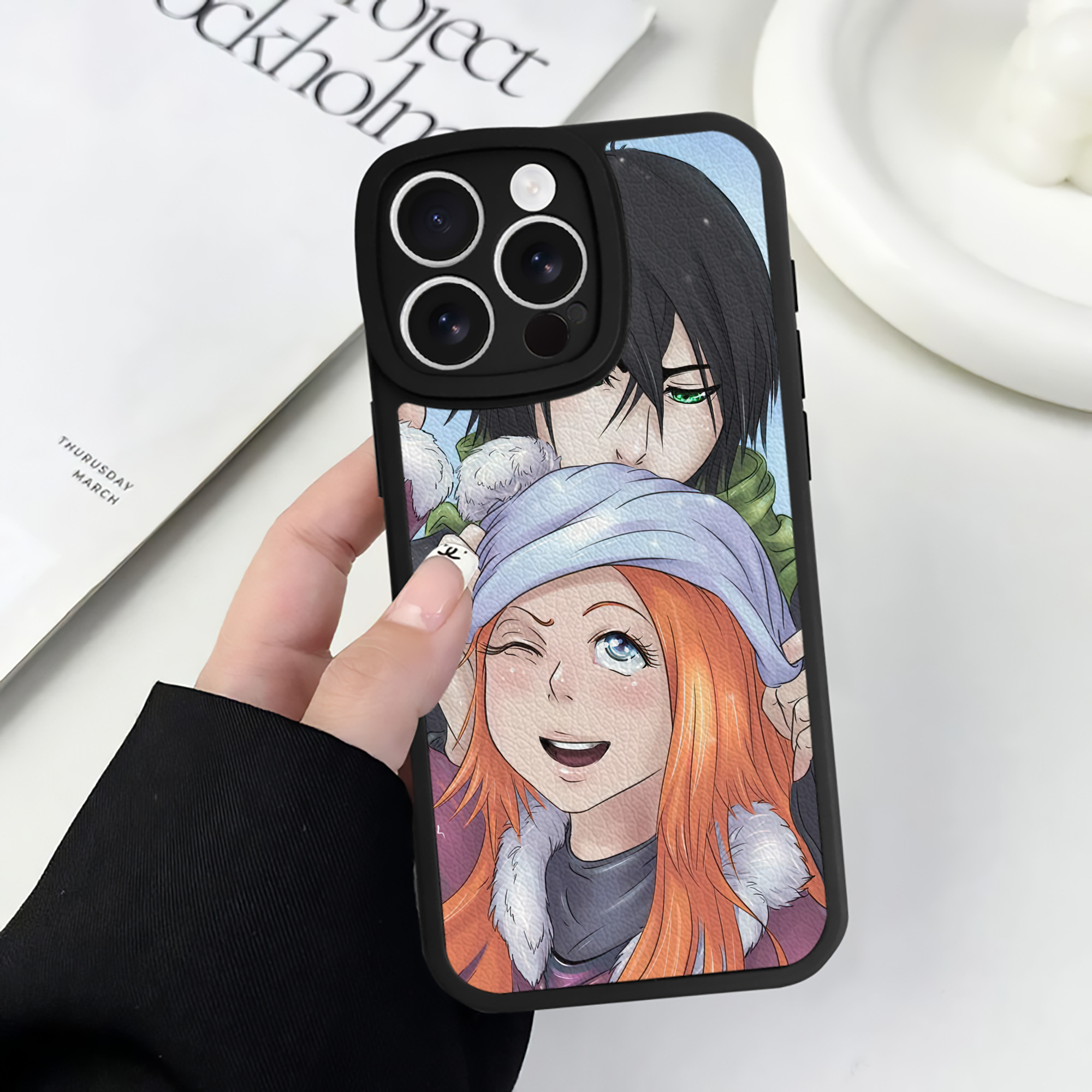 （画像用） ブリーチ BLEACH 【iPhone 16シリーズ対応】シリコンスマホケース（レザー調） 材質：シリコン